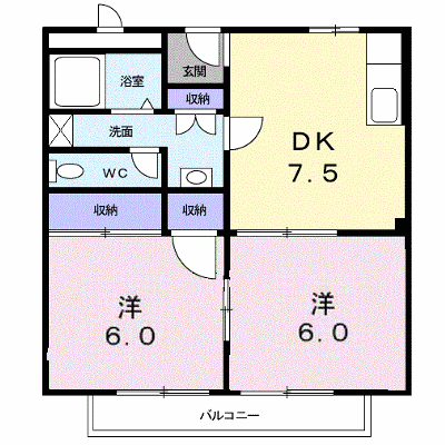 コスモ狭山 201【管理NO：1-003489501-02010】 ★家具家電は申し込み後に搬入します★ ★2026年10月下旬入居可能★の外観画像
