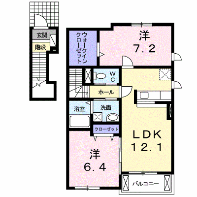 プラシエンテ 201【管理NO：1-018747101-02010】 ★家具家電は申し込み後に搬入します★ ★2027年01月中旬入居可能★の外観画像
