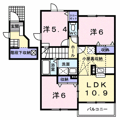 キャンパニュールＢ棟 203【管理NO：1-010541102-02030】 ★家具家電は申し込み後に搬入します★ ★2026年11月中旬入居可能★の外観画像