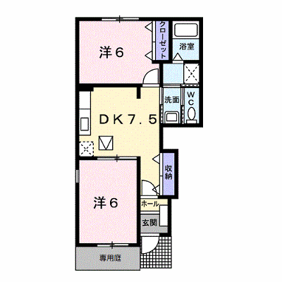 ポルトラーノⅡ 101【管理NO：1-012568101-01010】 ★家具家電は申し込み後に搬入します★ ★2026年11月中旬入居可能★の外観画像