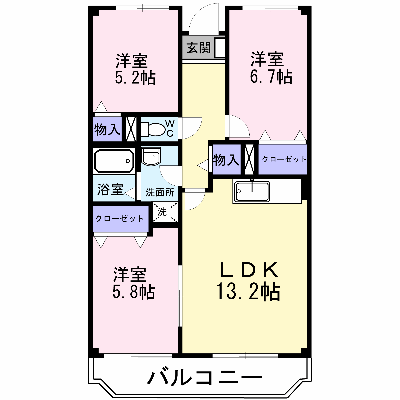 ランデックス恵 303【管理NO：1-002551701-03030】 ★家具家電は申し込み後に搬入します★ ★2026年11月中旬入居可能★の外観画像