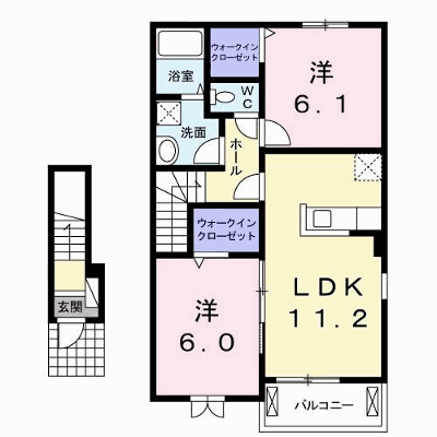 プランドール板野Ｂ 206【管理NO：1-022423502-02050】 ★家具家電は申し込み後に搬入します★ ★2026年11月中旬入居可能★の外観画像