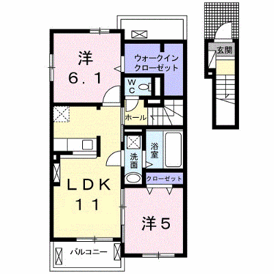 カーサ・リーヴァ 205【管理NO：1-024788101-02050】 ★家具家電は申し込み後に搬入します★ ★2026年11月下旬入居可能★の外観画像