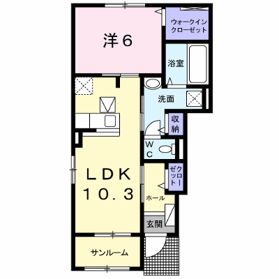 ル・クール　Ａ 101【管理NO：1-026410001-01010】 ★家具家電は申し込み後に搬入します★ ★2026年10月下旬入居可能★の外観画像