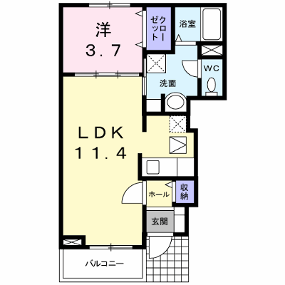 メリディオ葛原Ａ 102【管理NO：1-014741601-01020】 ★家具家電は申し込み後に搬入します★ ★2026年11月中旬入居可能★の外観画像