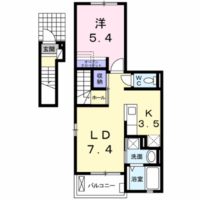 イルミナーレＢ 203【管理NO：1-020607802-02030】 ★家具家電は申し込み後に搬入します★ ★2026年11月中旬入居可能★の外観画像
