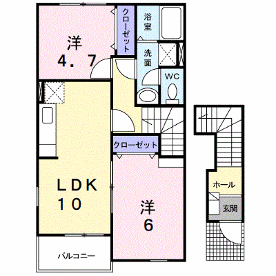 モンターニュＡ 201【管理NO：1-013983201-02010】 ★家具家電は申し込み後に搬入します★ ★2026年11月下旬入居可能★の外観画像