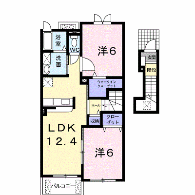 ラフレシール・ベルメゾンＢ 203【管理NO：1-014709102-02030】 ★家具家電は申し込み後に搬入します★ ★2026年11月下旬入居可能★の外観画像