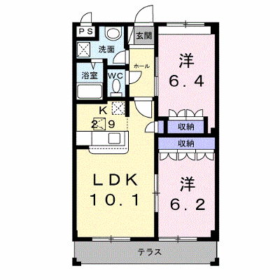 エミールシャラン 102【管理NO：1-099423801-01020】 ★家具家電は申し込み後に搬入します★ ★2026年11月中旬入居可能★の外観画像