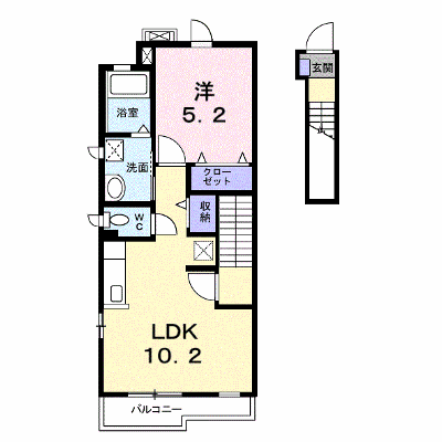 ルミノッサ 204【管理NO：1-017405001-02040】 ★家具家電は申し込み後に搬入します★ ★2026年11月中旬入居可能★の外観画像