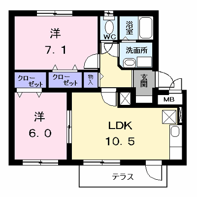 ペンション　タカラ 102【管理NO：1-011569901-01020】 ★家具家電は申し込み後に搬入します★ ★2026年11月上旬入居可能★の外観画像