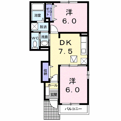 ハルトリーゲルＢ 102【管理NO：1-014124702-01020】 ★家具家電は申し込み後に搬入します★ ★2027年01月中旬入居可能★の外観画像