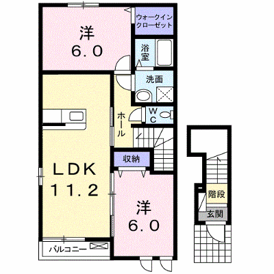 ＲＡＩＮＢＯＷ　ＶＩＥＷ 201【管理NO：1-016444901-02010】 ★家具家電は申し込み後に搬入します★ ★2026年11月中旬入居可能★の外観画像