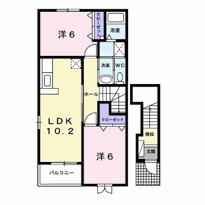 Ａ＆ＫⅡ 201【管理NO：1-013441101-02010】 ★家具家電は申し込み後に搬入します★ ★2026年11月中旬入居可能★の外観画像