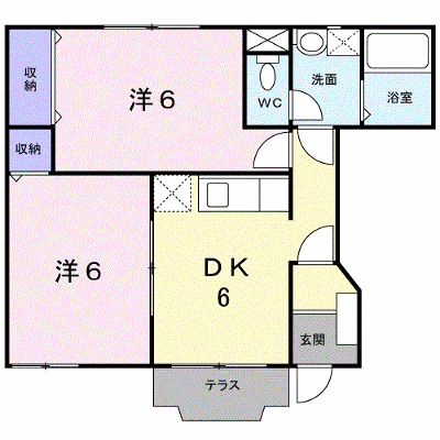 リバーパーク　Ａ 103【管理NO：1-007300201-01030】 ★家具家電は申し込み後に搬入します★ ★2026年11月中旬入居可能★の外観画像