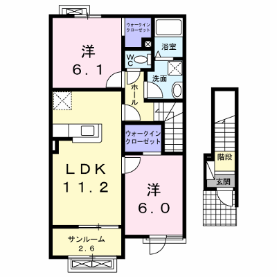 リアン 202【管理NO：1-018608101-02020】 ★家具家電は申し込み後に搬入します★ ★2026年12月中旬入居可能★の外観画像