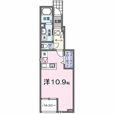 フラン　Ⅰ 102【管理NO：1-027622401-01020】 ★家具家電は申し込み後に搬入します★ ★2026年10月中旬入居可能★の外観画像