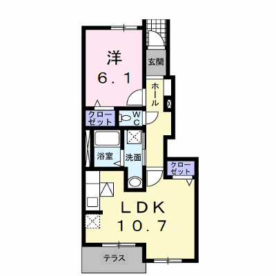 カペル　イースト 102【管理NO：1-016074501-01020】 ★家具家電は申し込み後に搬入します★ ★2026年10月下旬入居可能★の外観画像