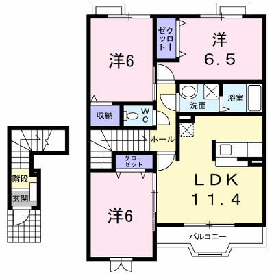 ハミングバーズ 202【管理NO：1-013490801-02020】 ★家具家電は申し込み後に搬入します★ ★2026年11月中旬入居可能★の外観画像
