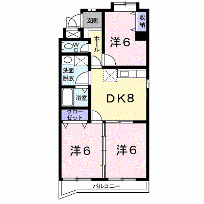 ソシエ２２１ 301【管理NO：1-004952901-03010】 ★家具家電は申し込み後に搬入します★ ★2026年11月中旬入居可能★の外観画像