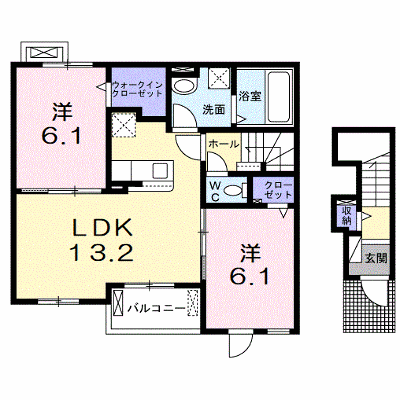 ラ　ヴェローナ 204【管理NO：1-026346301-02040】 ★家具家電は申し込み後に搬入します★ ★2026年12月上旬入居可能★の外観画像