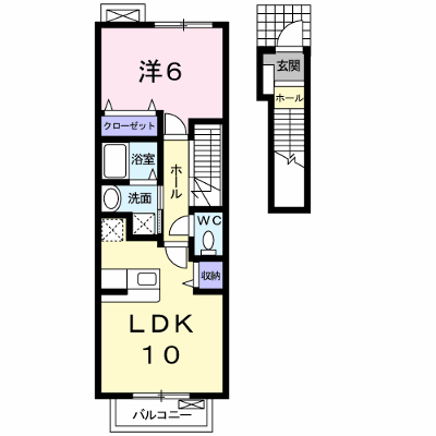 エレガンシア 207【管理NO：1-014178201-02060】 ★家具家電は申し込み後に搬入します★ ★2026年11月下旬入居可能★の外観画像