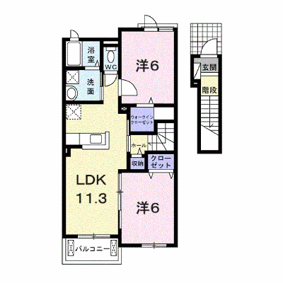 グランセリシール 203【管理NO：1-021252101-02030】 ★家具家電は申し込み後に搬入します★ ★2026年11月上旬入居可能★の外観画像