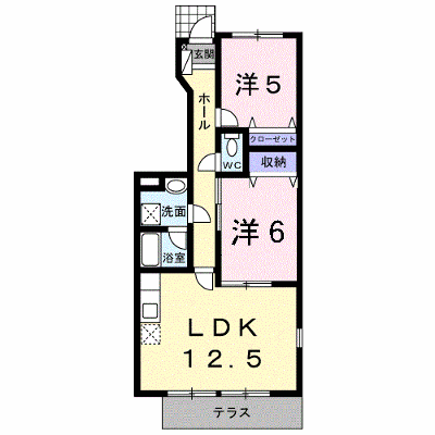 シャン・ド・フル－ルⅠ番館 101【管理NO：1-010896401-01010】 ★家具家電は申し込み後に搬入します★ ★2026年12月下旬入居可能★の外観画像
