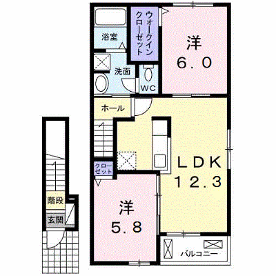 グレイスコートⅠ 203【管理NO：1-024023901-02030】 ★家具家電は申し込み後に搬入します★の外観画像