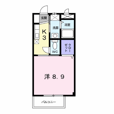 ネオガーデン朽網東 205【管理NO：1-013491301-02040】 ★家具家電は申し込み後に搬入します★ ★2026年11月中旬入居可能★の外観画像