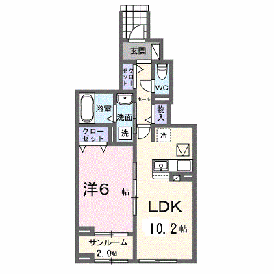 フローラリア橘Ⅱ 103【管理NO：1-026917001-01030】 ★家具家電は申し込み後に搬入します★ ★2026年11月下旬入居可能★の外観画像