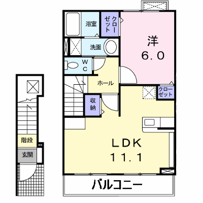 カーサ　プラシードⅠ 205【管理NO：1-015821001-02040】 ★家具家電は申し込み後に搬入します★の外観画像