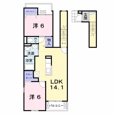 アイフラット日新Ⅱ 204【管理NO：1-023610301-02040】 ★家具家電は申し込み後に搬入します★ ★2026年11月下旬入居可能★の外観画像