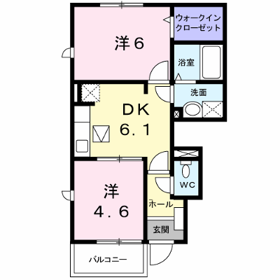 ラポール横枕 101【管理NO：1-015372301-01010】 ★家具家電は申し込み後に搬入します★ ★2026年11月下旬入居可能★の外観画像