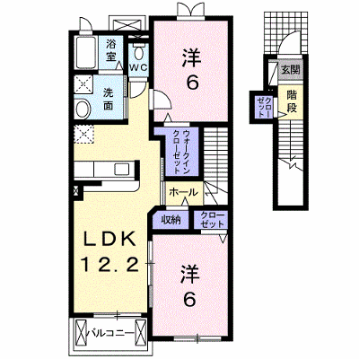 エレガンシア・ブローテⅡ 203【管理NO：1-015925902-02030】 ★家具家電は申し込み後に搬入します★ ★2026年11月下旬入居可能★の外観画像