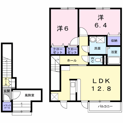 プレアデス 202【管理NO：1-012690901-02020】 ★家具家電は申し込み後に搬入します★ ★2026年11月下旬入居可能★の外観画像