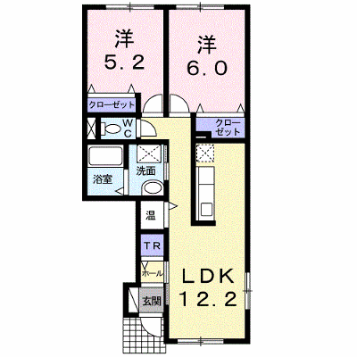 ラポール 102【管理NO：1-016438501-01020】 ★家具家電は申し込み後に搬入します★ ★2026年12月中旬入居可能★の外観画像