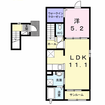 シャイン 201【管理NO：1-022550601-02010】 ★家具家電は申し込み後に搬入します★ ★2026年11月下旬入居可能★の外観画像