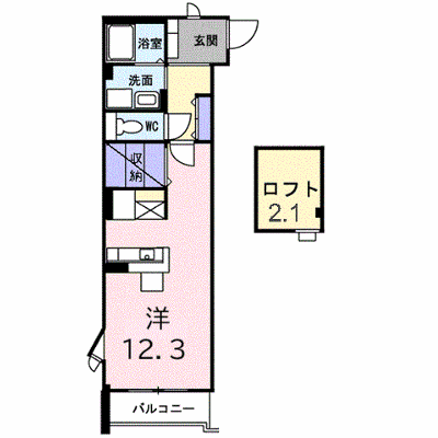 ファインロイテⅡ 306【管理NO：1-013299301-03060】 ★家具家電は申し込み後に搬入します★ ★2026年11月下旬入居可能★の外観画像
