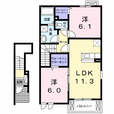 ラフィーネＡ 202【管理NO：1-016409201-02020】 ★家具家電は申し込み後に搬入します★ ★2026年12月中旬入居可能★の外観画像
