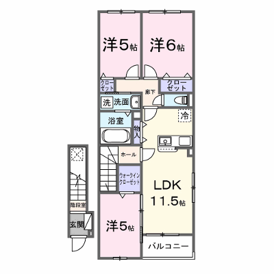 オルヴィエート 207【管理NO：1-028853201-02070】 ★家具家電は申し込み後に搬入します★ ★2027年04月上旬入居可能★の外観画像