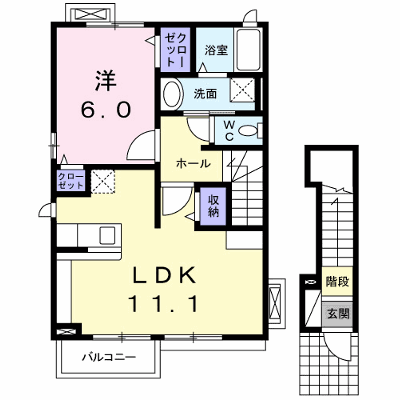 ウィステリア 201【管理NO：1-017645901-02010】 ★家具家電は申し込み後に搬入します★の外観画像