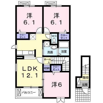 サンエスポアールⅠ 201【管理NO：1-017512301-02010】 ★家具家電は申し込み後に搬入します★ ★2026年11月下旬入居可能★の外観画像
