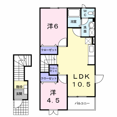 ラフィーネ 203【管理NO：1-010203501-02030】 ★家具家電は申し込み後に搬入します★ ★2027年01月上旬入居可能★の外観画像