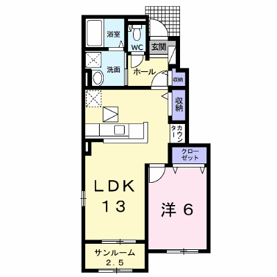 プレジャー 102【管理NO：1-020442801-01020】 ★家具家電は申し込み後に搬入します★ ★2026年11月下旬入居可能★の外観画像