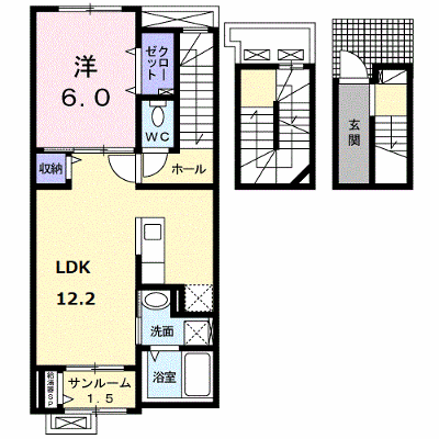 ベルセレーネ成和 303【管理NO：1-022017801-03030】 ★家具家電は申し込み後に搬入します★ ★2026年12月中旬入居可能★の外観画像