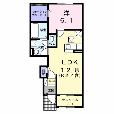 ローズマリーⅠ 103【管理NO：1-025871101-01030】 ★家具家電は申し込み後に搬入します★ ★2026年11月下旬入居可能★の外観画像