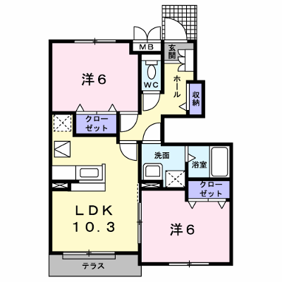 ヴィンヤード旭 103【管理NO：1-016591801-01030】 ★家具家電は申し込み後に搬入します★ ★2026年11月中旬入居可能★の外観画像