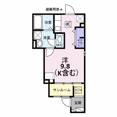 カーサ　ラズリ 104【管理NO：1-028871001-01040】 ★家具家電は申し込み後に搬入します★ ★2027年03月上旬入居可能★の外観画像