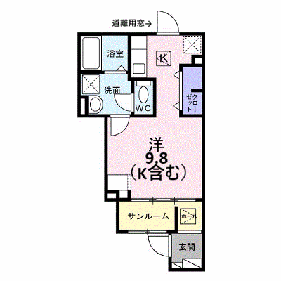 カーサ　ラズリ 103【管理NO：1-028871001-01030】 ★家具家電は申し込み後に搬入します★ ★2027年03月上旬入居可能★の外観画像